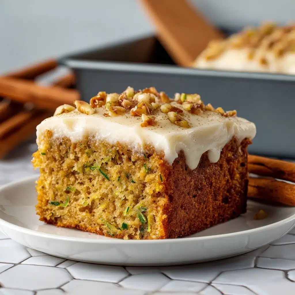 Zucchini Spice Cake With Cream Cheese Frosting Recipe - Recipe Image