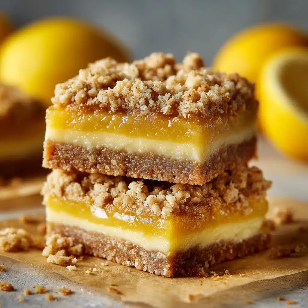 Lemon Oatmeal Crumble Bars Recipe - Recipe Image