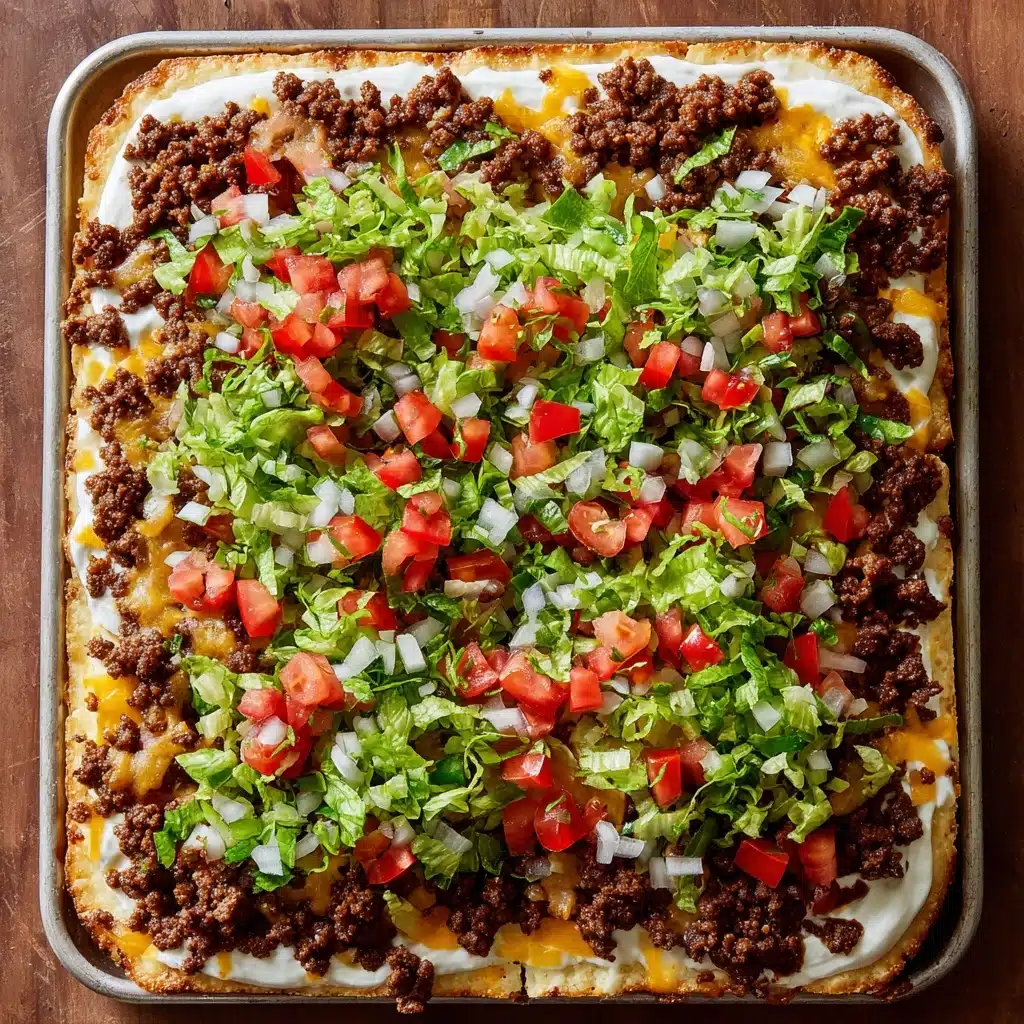 Taco Pizza Appetizer: A Delightful Fusion of Flavors Recipe - Recipe Image