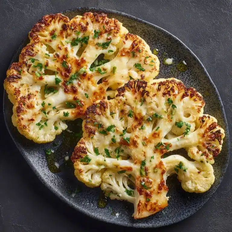 Cheesy Cauliflower Steaks Recipe