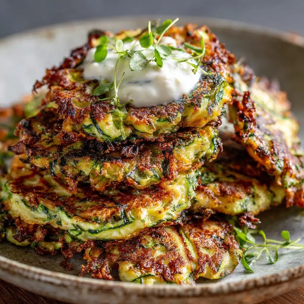 Grandma’s Crispy Zucchini Patties Recipe - Recipe Image