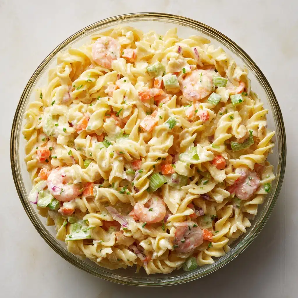 The BEST Seafood Pasta Salad Recipe - Recipe Image