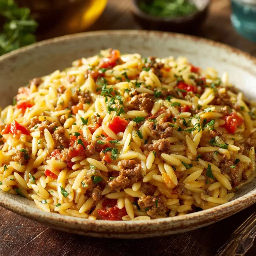 Delicious Ground Beef Orzo Recipe for Everyone Recipe