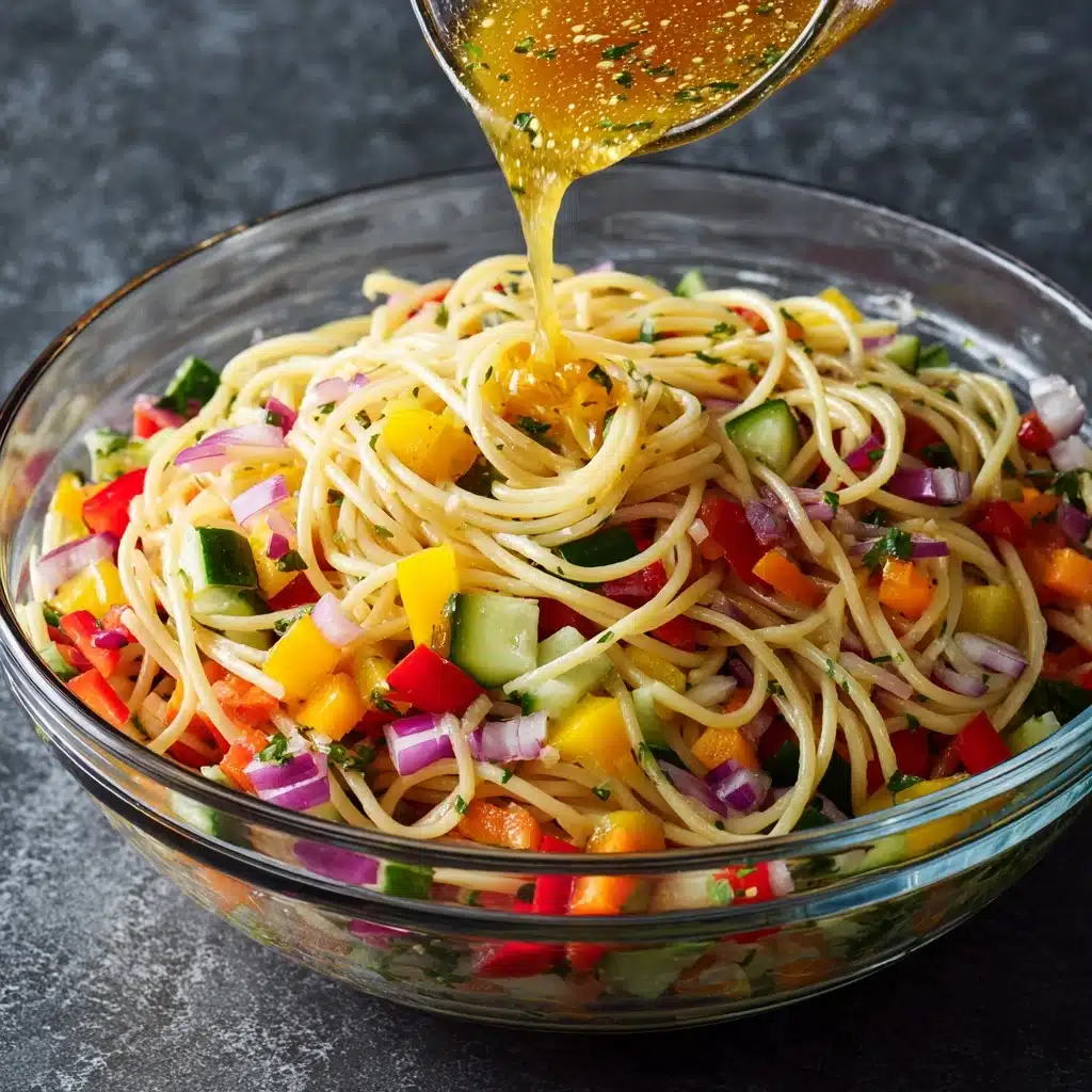 Quick Spaghetti Salad With Italian Dressing Recipe - Recipe Image