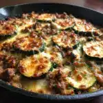 Cheesy Beef & Zucchini Casserole Recipe