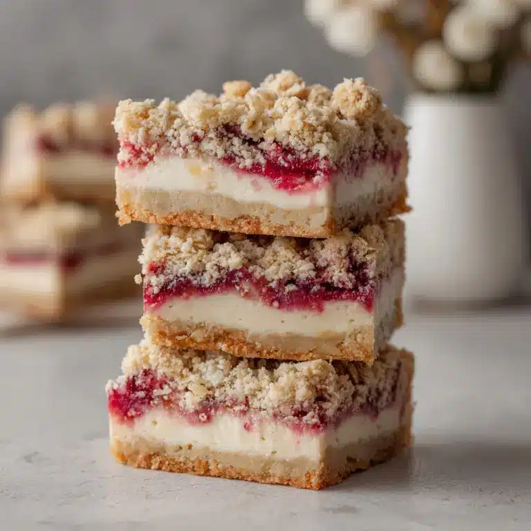 Rhubarb Cream Cheese Bars Recipe