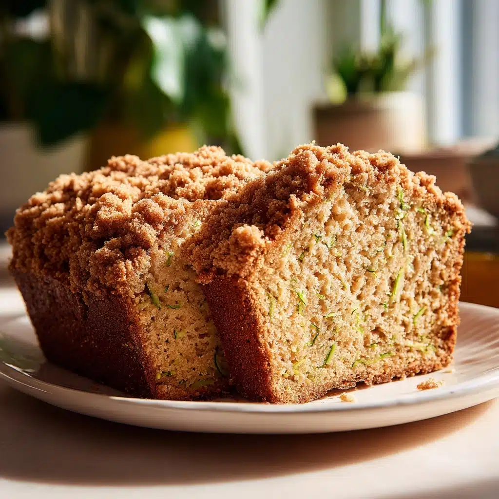 Cinnamon Streusel Topped Zucchini Bread Bakery Style Recipe - Recipe Image
