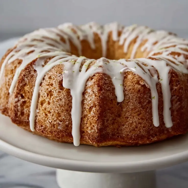 Pineapple Zucchini Bundt Cake with Pineapple Glaze Recipe