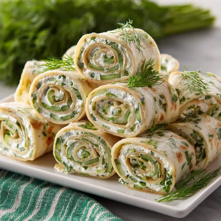 Cucumber and Dill Pinwheels Recipe