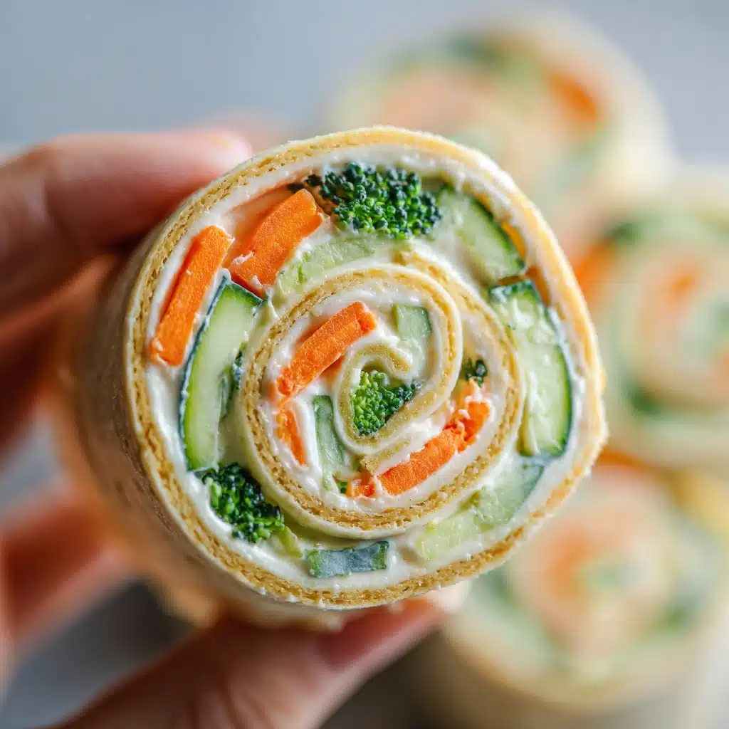 Fresh Vegetable Tortilla Roll Ups Recipe - Recipe Image