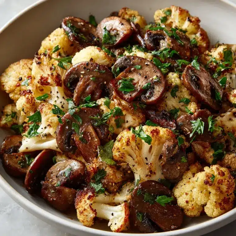 Garlic Cauliflower Mushroom Skillet: Quick & Delicious Dish Recipe