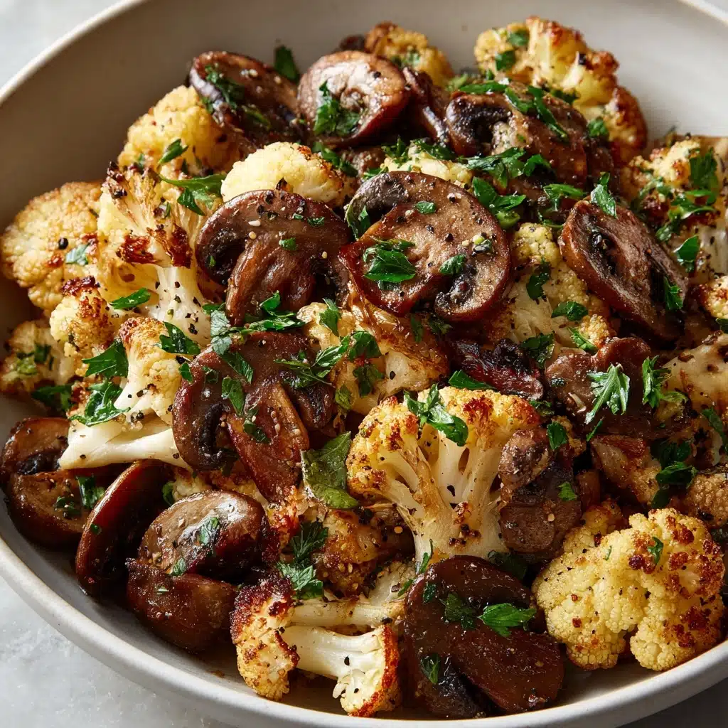 Garlic Cauliflower Mushroom Skillet: Quick & Delicious Dish Recipe