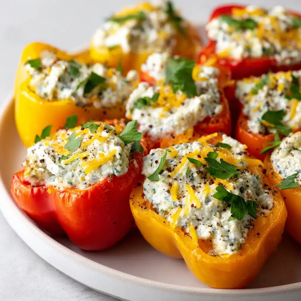 Cold Stuffed Mini Peppers with Cream Cheese Recipe - Recipe Image