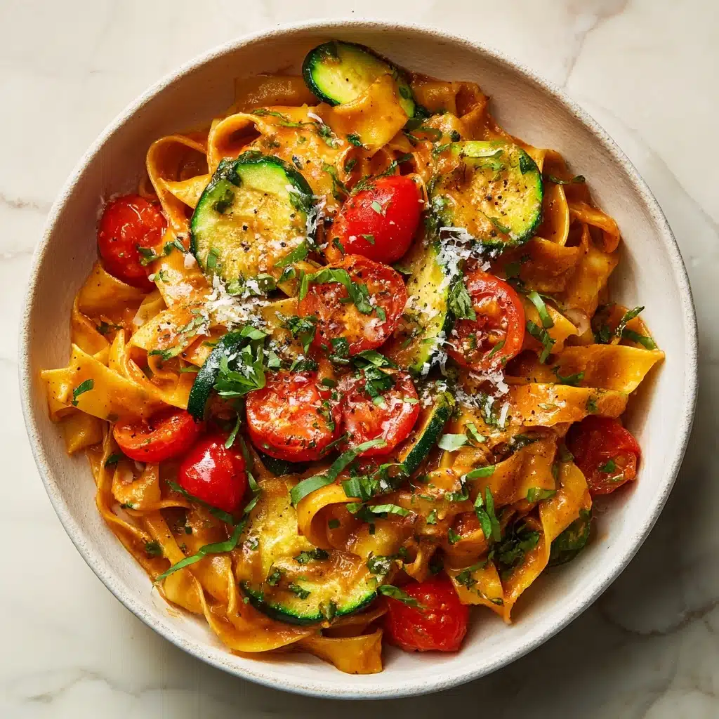 Tomato Zucchini Pasta Recipe - Recipe Image