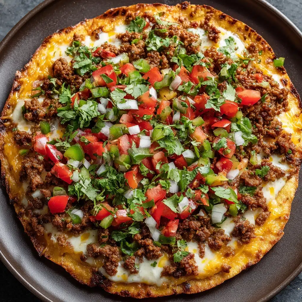 Easy Taco Pizza Recipe - Recipe Image