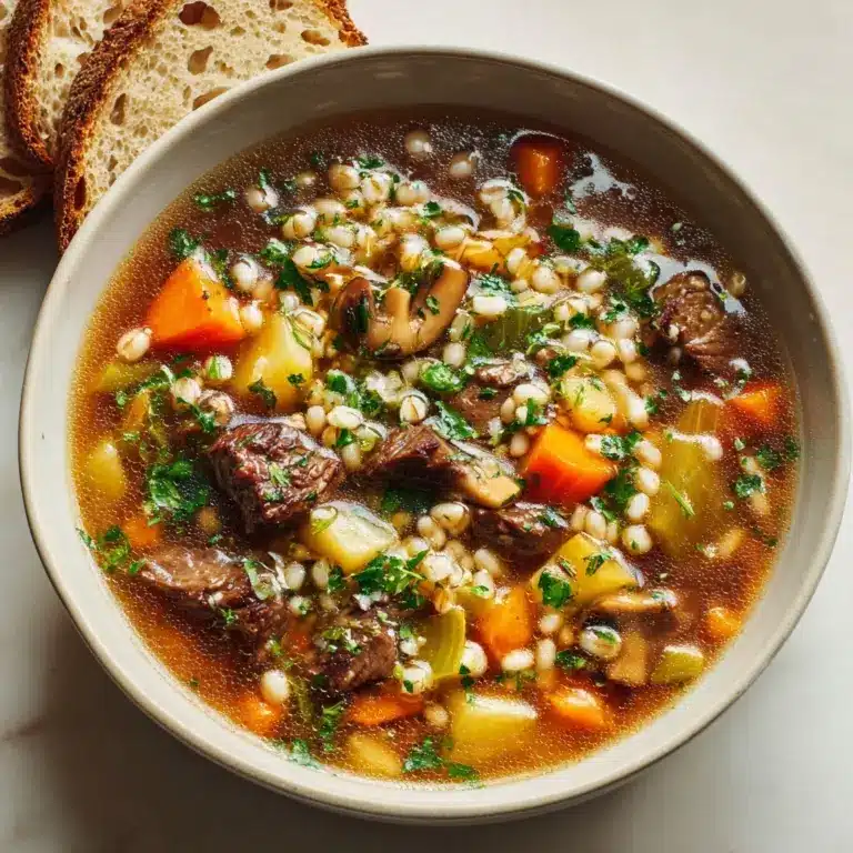 Beef Barley Soup Recipe
