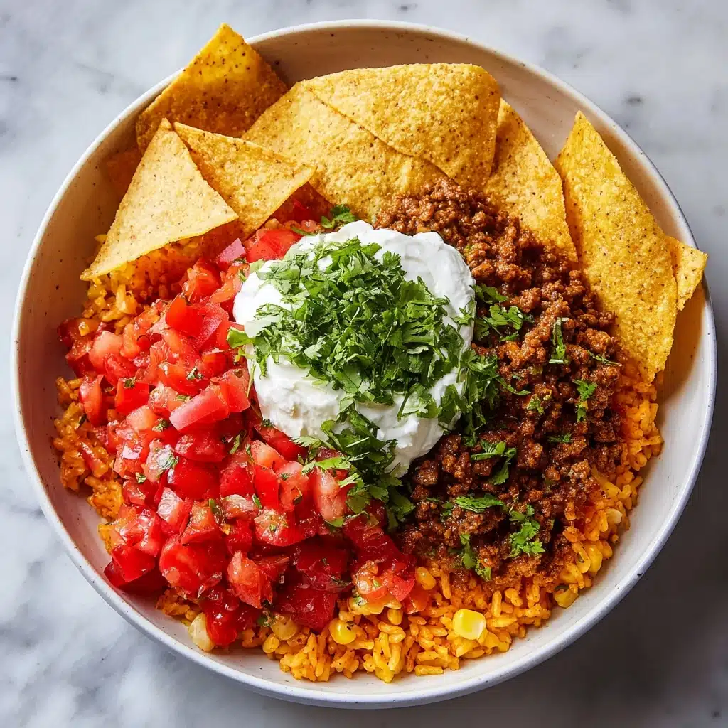 Taco Rice Bowl with Doritos Recipe