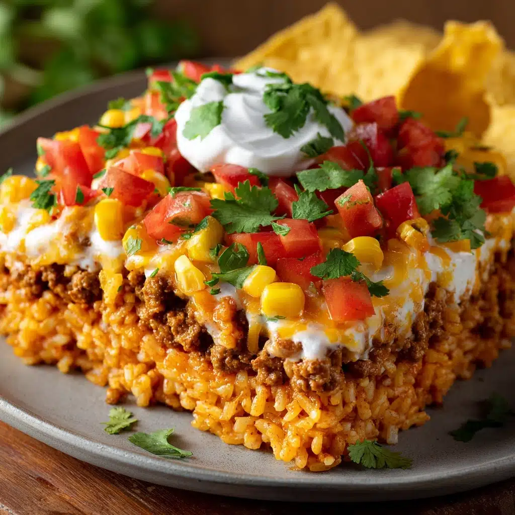 Taco Rice Bowl with Doritos Recipe - Recipe Image