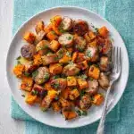 Sheet Pan Sausage and Sweet Potatoes Recipe