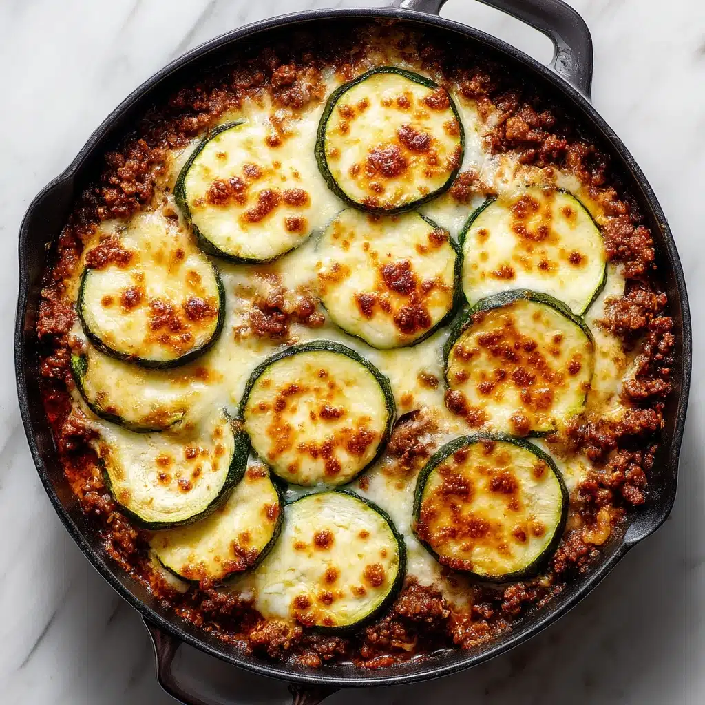 Cheesy Beef & Zucchini Casserole Recipe - Recipe Image