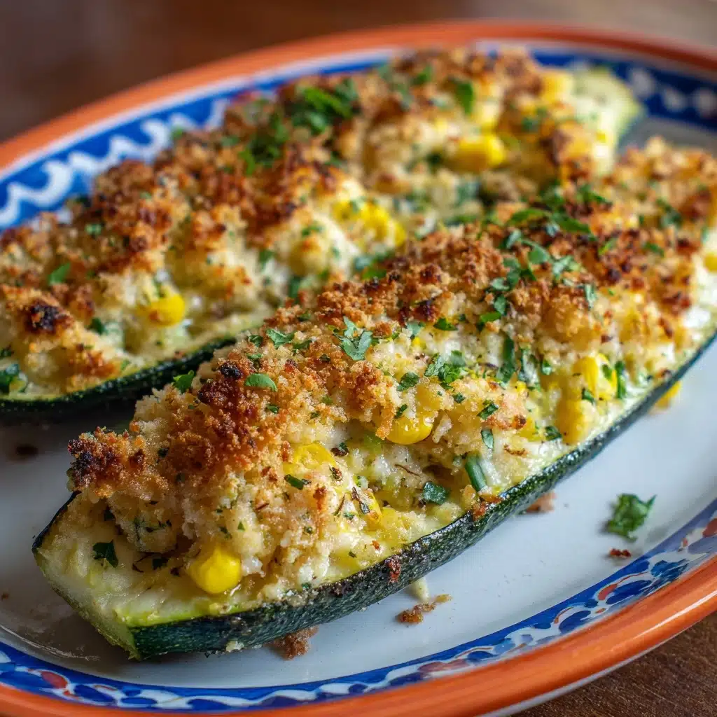 Cheesy Stuffed Summer Squash Recipe - Recipe Image