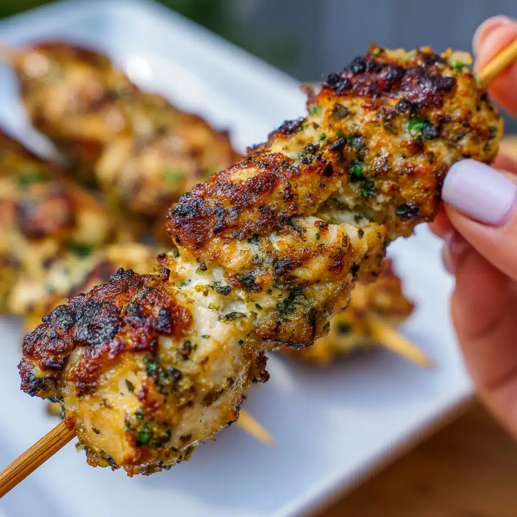 Ranch Garlic Parmesan Chicken Skewers Recipe - Recipe Image