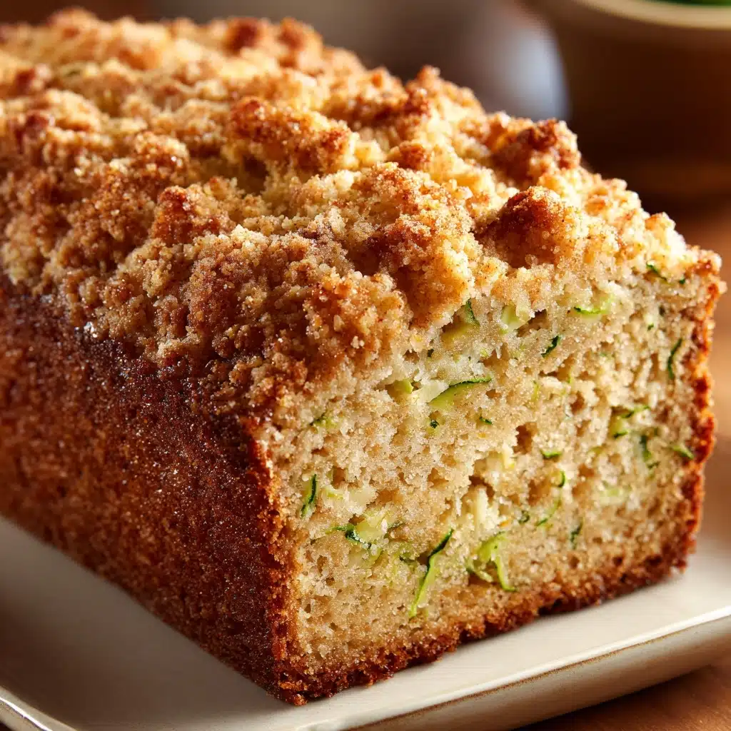 Cinnamon Streusel Topped Zucchini Bread Bakery Style Recipe