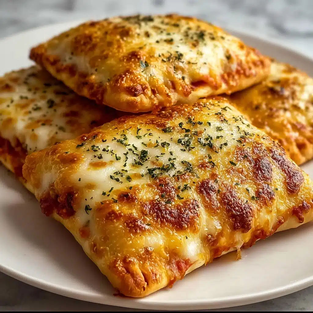 Homemade Easy Cheesy Pizza Pockets Recipe - Recipe Image