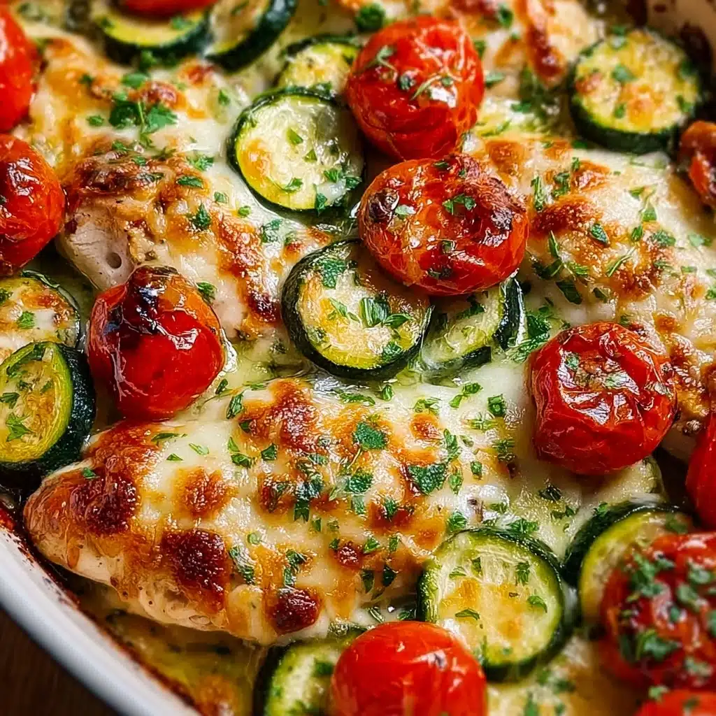 Mediterranean Chicken Zucchini Bake Recipe