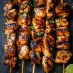 Grilled Thai Coconut Chicken Skewers Recipe