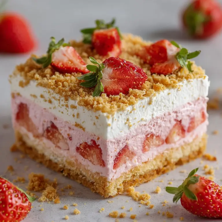 Strawberry Shortcake Bars : Easy Desserts for Summer Recipe