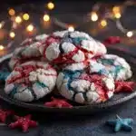 Patriotic Crinkle Cookies Recipe
