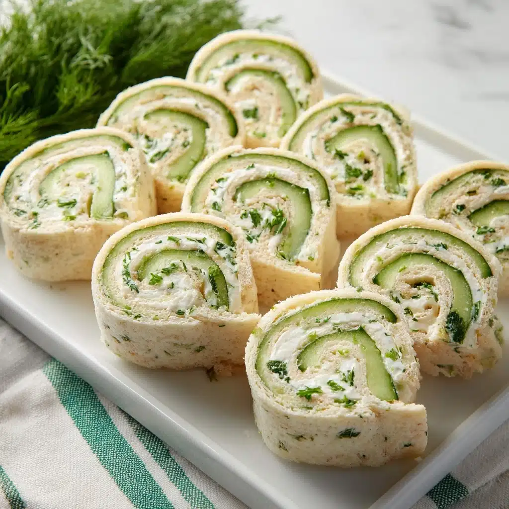 Cucumber and Dill Pinwheels Recipe - Recipe Image
