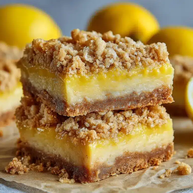 Lemon Oatmeal Crumble Bars Recipe