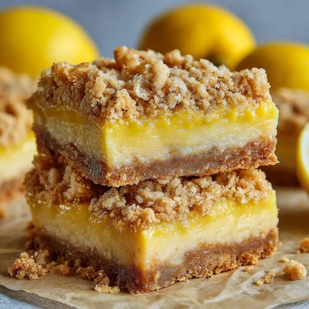 Lemon Oatmeal Crumble Bars Recipe