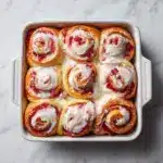 Strawberry Cheesecake Cinnamon Rolls Recipe