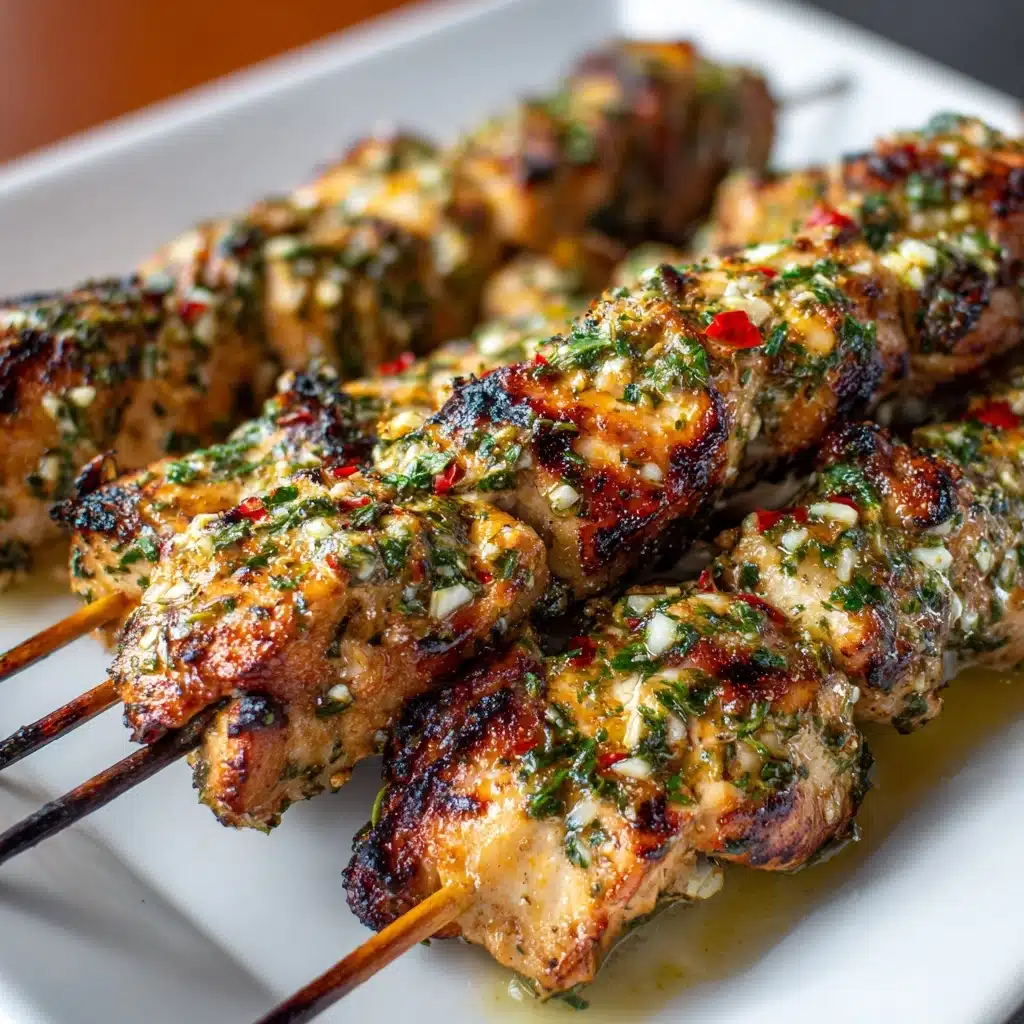 Ranch Garlic Parmesan Chicken Skewers Recipe - Recipe Image