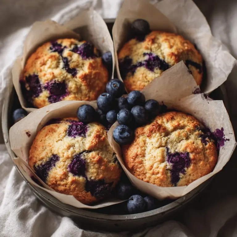 Cottage Cheese Blueberry Muffins Recipe