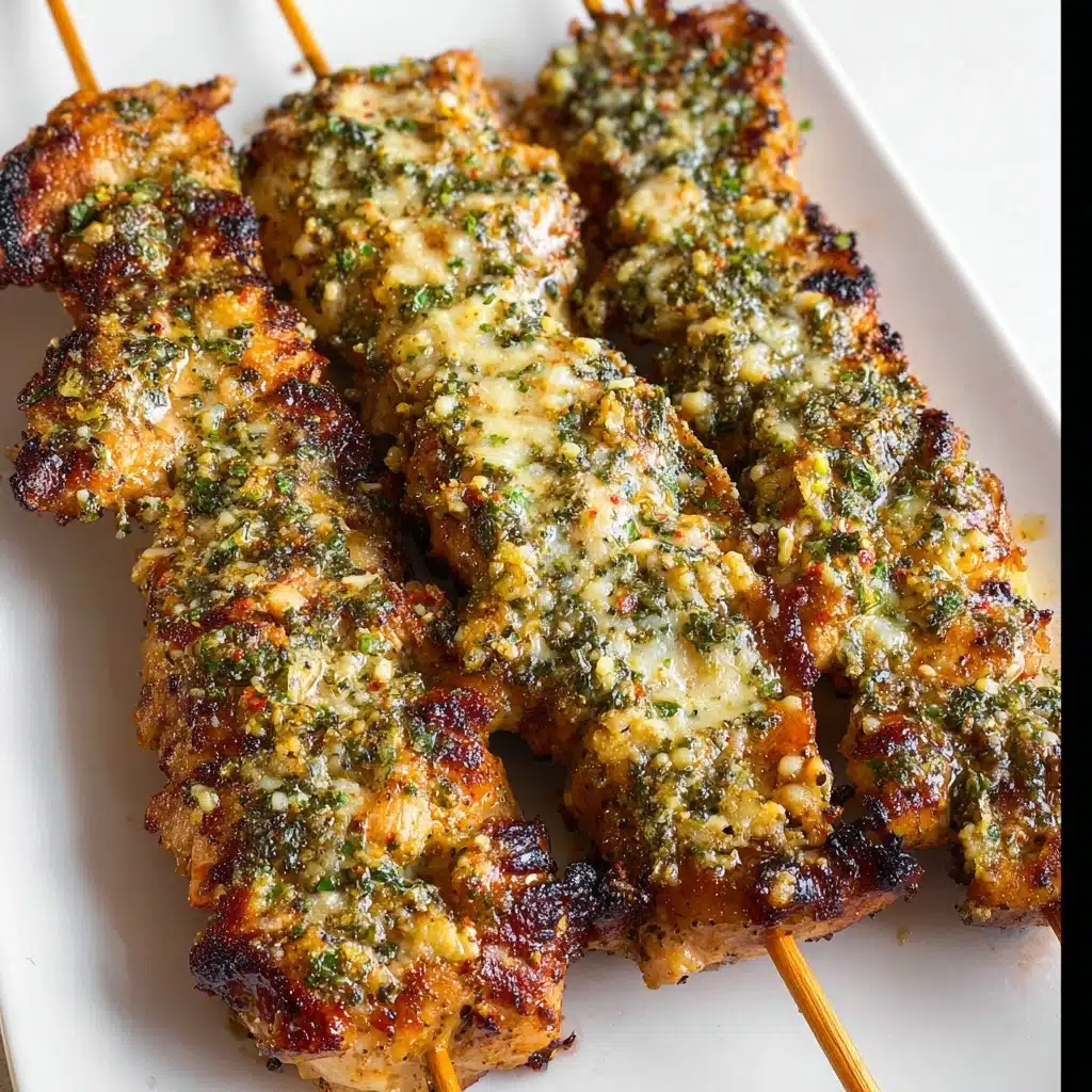 Ranch Garlic Parmesan Chicken Skewers Recipe - Recipe Image