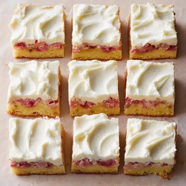 Rhubarb Custard Bars Recipe