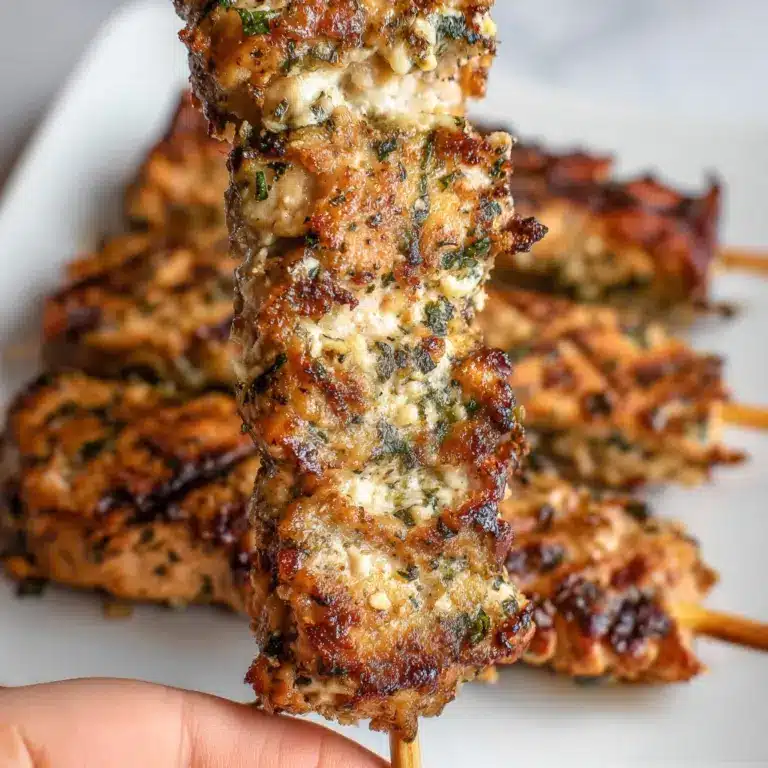 Ranch Garlic Parmesan Chicken Skewers Recipe