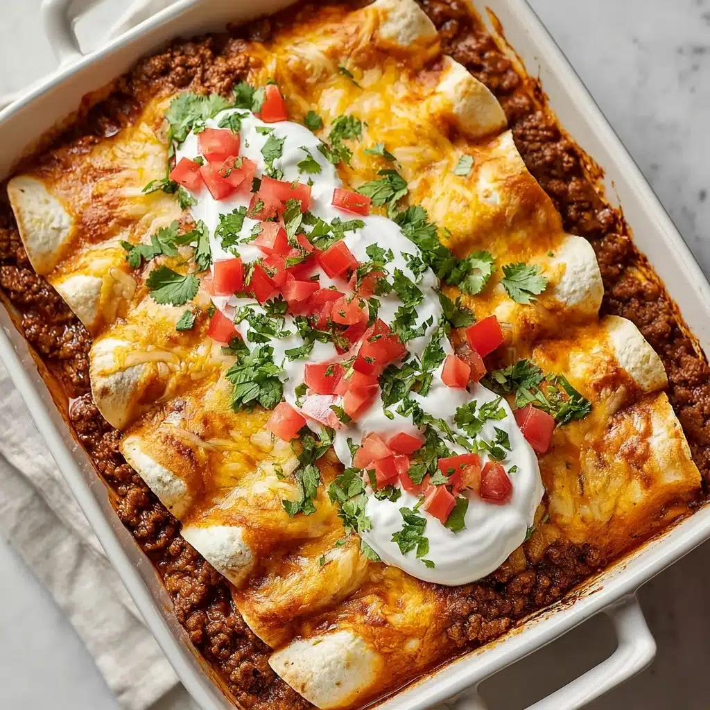 Ground Beef Enchiladas Recipe - Recipe Image