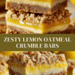 Lemon Oatmeal Crumble Bars Recipe