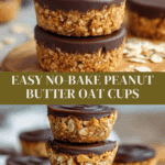 Healthy 4-Ingredient No-Bake Peanut Butter Oat Cups Recipe