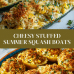 Cheesy Stuffed Summer Squash Recipe