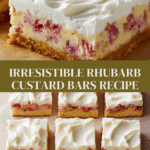 Rhubarb Custard Bars Recipe