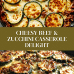 Cheesy Beef & Zucchini Casserole Recipe