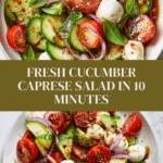 Fresh Cucumber Caprese Salad Recipe