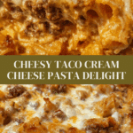 Cheesy Taco Cream Cheese Pasta Recipe