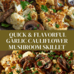 Garlic Cauliflower Mushroom Skillet: Quick & Delicious Dish Recipe